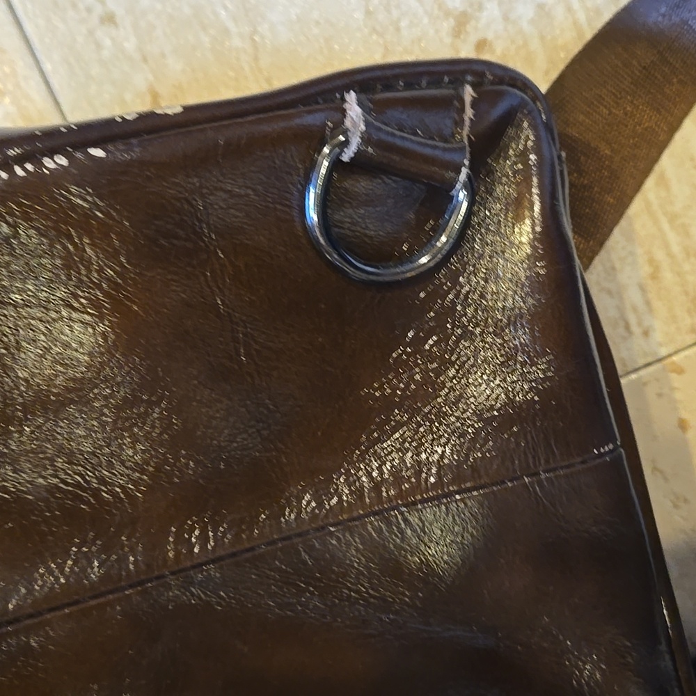 Bull Captain Brown Leather Multiple Zipper Pockets Sling Bag - Picture 10 of 16